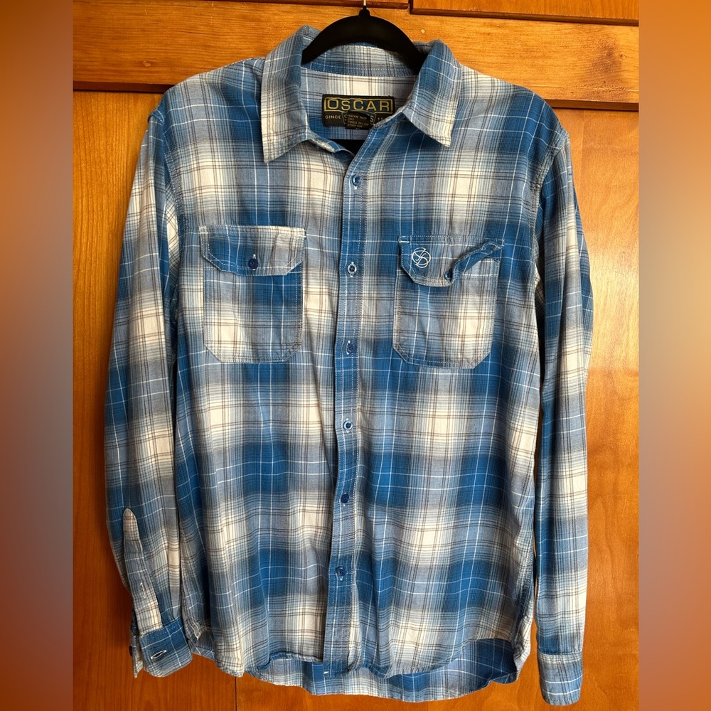 Blue Plaid Shirt